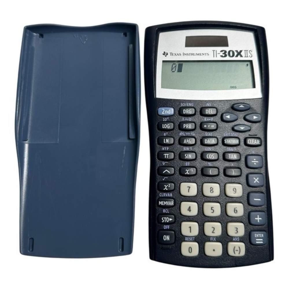 Texas Instruments TI-30X IIS 2-Line Scientific Calculator, Black and Grey WORKS